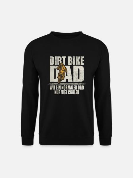 Dirt Bike Dad Motocross Normaler Dad Viel Cooler - Unisex Pullover - Schwarz