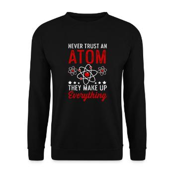 Atom Make Up Everything Physique physicien cadeau - Sweat-shirt Unisexe - noir - Devant - Alina (178cm) & Michal (187cm)