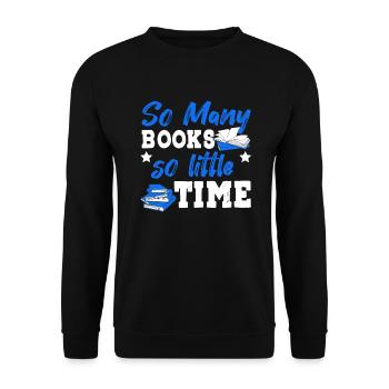 Many Livres Petit Temps Livres Bibliotek Chapitre - Sweat-shirt Unisexe - noir - Devant - Alina (178cm) & Michal (187cm)