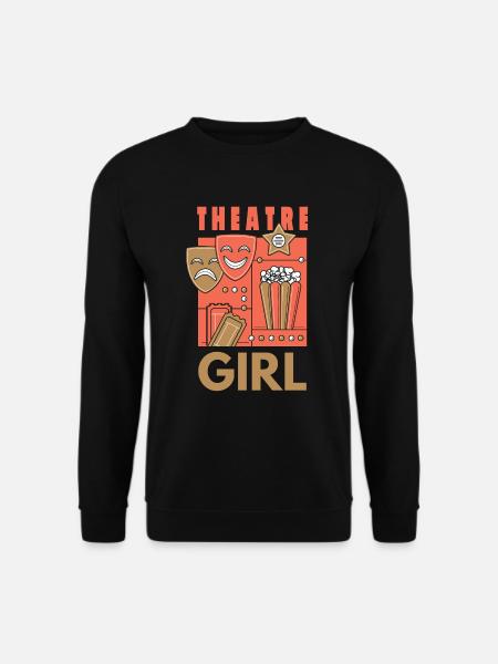 Theater Frau Girl Mädchen Schauspielern Schauspiel - Unisex Pullover - Schwarz