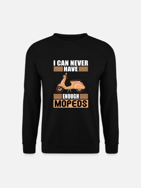 Mopeds Moped Moped Mokick Moped Rider Moped Rider - Unisex Sweatshirt - black