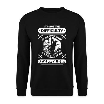 Scaffolder Builder Scaffolding Scaffolding Profession - Unisex Sweatshirt - black - Front - Alina (178cm) & Michal (187cm)