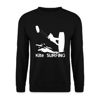 Kite Surfing Water Sports Surfing Kites - Unisex Sweatshirt - black - Front - Alina (178cm) & Michal (187cm)