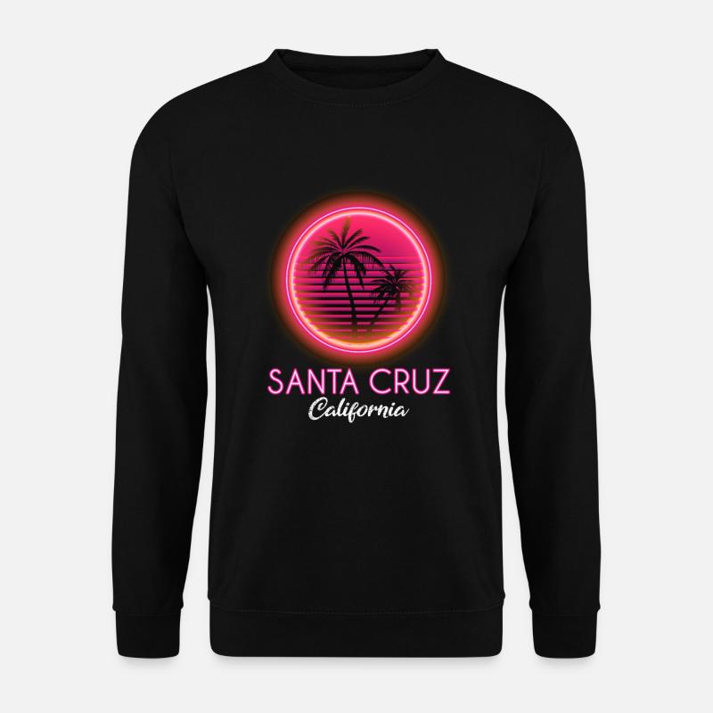 Santa Cruz California Sunset 70s 80s - Unisex Pullover - Schwarz