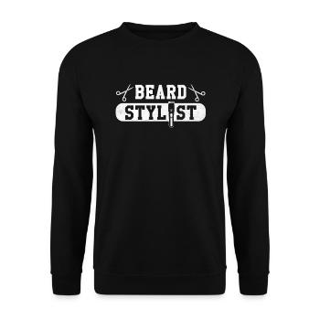Styliste de barbe Barbier Soins de barbe Barbe Cheveux barbe complète - Sweat-shirt Unisexe - noir - Devant - Alina (178cm) & Michal (187cm)