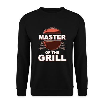 Master Of The Grill Grillliebhaber Hobbygriller - Unisex Pullover - Schwarz - Vorne - Alina (178cm) & Michal (187cm)