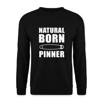 Lutte Arts Martiaux Ringen Natural Born Pinner - Sweat-shirt Unisexe - noir - Devant - Alina (178cm) & Michal (187cm)