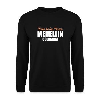 Feria Flores Medellin Flower Festival August - Unisex Sweatshirt - black - Front - Alina (178cm) & Michal (187cm)