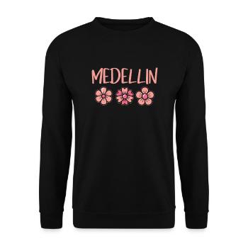 Festival des fleurs de Medellin Colombie Tournesols - Sweat-shirt Unisexe - noir - Devant - Alina (178cm) & Michal (187cm)