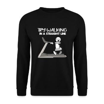 Essayez de courir directement sur Chess Pawn Piece - Sweat-shirt Unisexe - noir - Devant - Alina (178cm) & Michal (187cm)