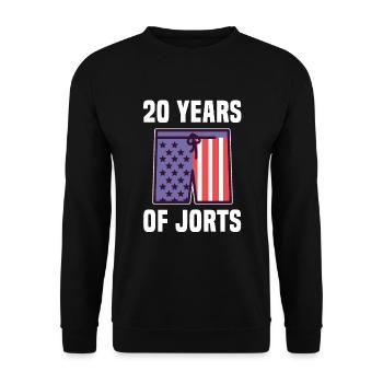 USA Flag Wrestling Wrestler 20 ans de Jorts - Sweat-shirt Unisexe - noir - Devant - Alina (178cm) & Michal (187cm)