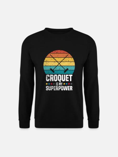 Croquet Superpower - Unisex Sweatshirt - black