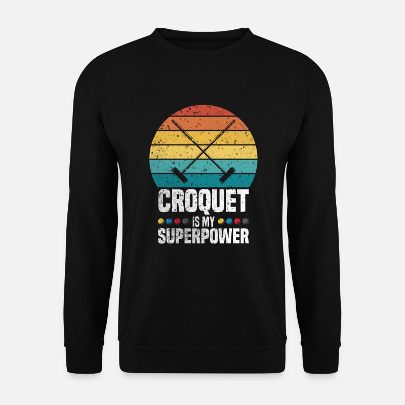 Croquet Superpower - Unisex Pullover - Schwarz
