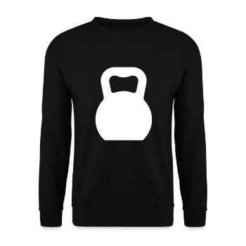 Kettlebell - Unisex Sweatshirt - black - Front - Alina (178cm) & Michal (187cm)