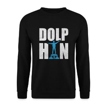 Dolphin Flyboarding Wassersport Hydrojet - Unisex Pullover - Schwarz - Vorne - Alina (178cm) & Michal (187cm)