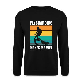 Le flyboard me fait mouiller Hydrojet Water Board - Sweat-shirt Unisexe - noir - Devant - Alina (178cm) & Michal (187cm)
