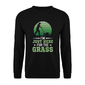 Tonte de pelouse Tonte Paysagiste Jardiniers & Horticulture - Sweat-shirt Unisexe - noir - Devant - Alina (178cm) & Michal (187cm)