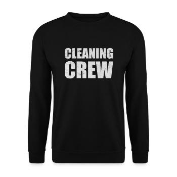 Cleaning Crew Household Team Cleaning Column Gift - Unisex Sweatshirt - black - Front - Alina (178cm) & Michal (187cm)