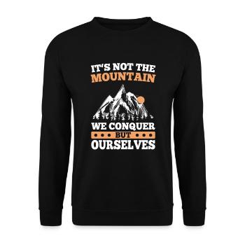 Mont Conquer Ourselves Randonnée Alpinisme - Sweat-shirt Unisexe - noir - Devant - Alina (178cm) & Michal (187cm)