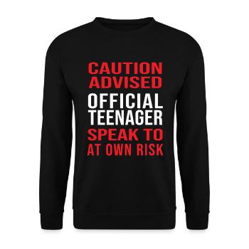 13 Jahre alt Geburtstag Teenie Teenager Geschenk - Unisex Pullover - Schwarz - Vorne - Alina (178cm) & Michal (187cm)