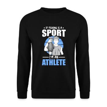 Pêche Sport Athlète Poisson-grenouille Pêche Pêche - Sweat-shirt Unisexe - noir - Devant - Alina (178cm) & Michal (187cm)