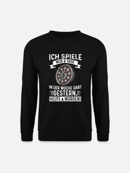 Dart Dartspielen Darttraining Spiele 3 Tage - Unisex Pullover - Schwarz