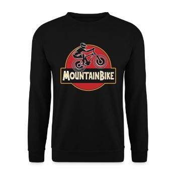 VTT Vélo de descente | Les couleurs peuvent être changées - Sweat-shirt Unisexe - noir - Devant - Alina (178cm) & Michal (187cm)