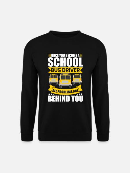 Schulbusfahrer Busfahrer Busreisen Geschenk - Unisex Pullover - Schwarz