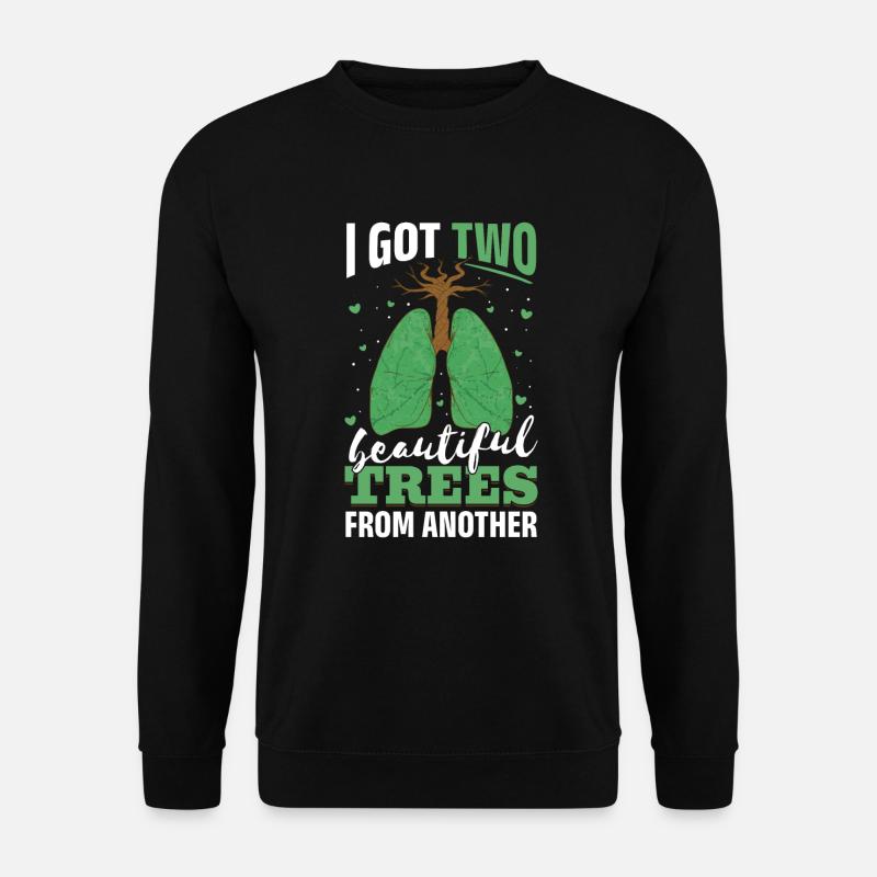 Lungenoperation Spender Lunge Transplantation - Unisex Pullover - Schwarz