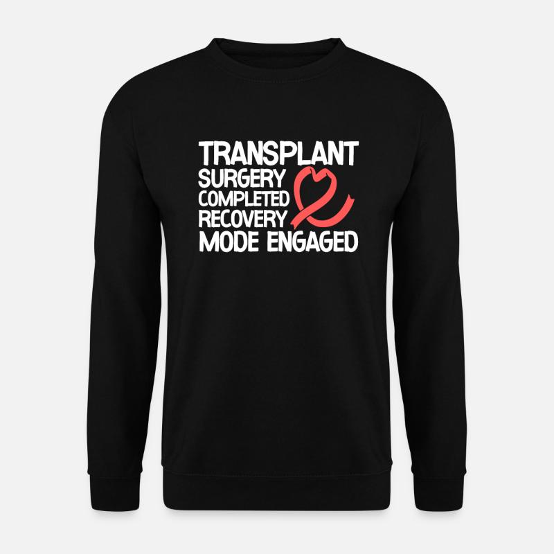 Lungen Transplantation Operation Geschenk - Unisex Pullover - Schwarz