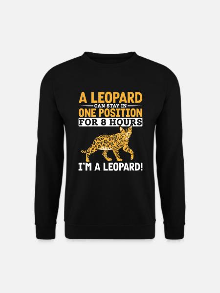 Bengal Katzenrasse Leopard Samtpfote Geschenk - Unisex Pullover - Schwarz