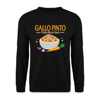 Gallo Pinto Costa Rican Food Rice Dishes - Unisex Sweatshirt - black - Front - Alina (178cm) & Michal (187cm)