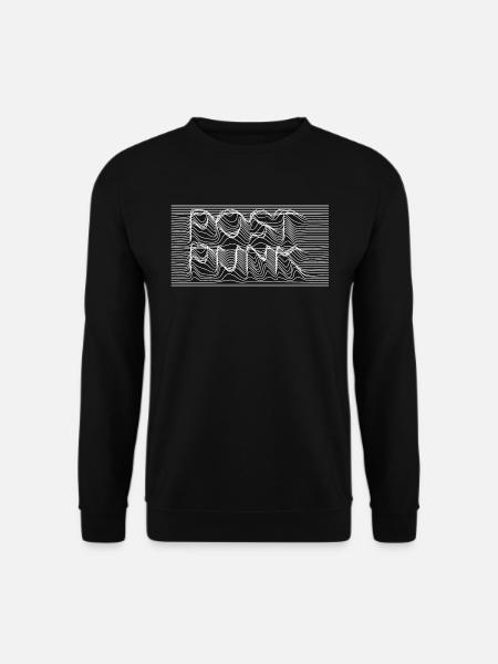 Post-Punk-Typografie Textdesign - Unisex Pullover - Schwarz