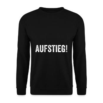 Aufstieg - Unisex Pullover - Schwarz - Vorne - Alina (178cm) & Michal (187cm)