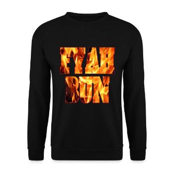 Fyah Bun pour Rastafari Reggae Dub Bobo Rasta - Sweat-shirt Unisexe - noir - Devant - Alina (178cm) & Michal (187cm)