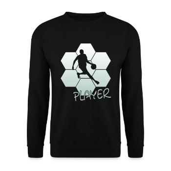 Basketball - Unisex Pullover - Schwarz - Vorne - Alina (178cm) & Michal (187cm)