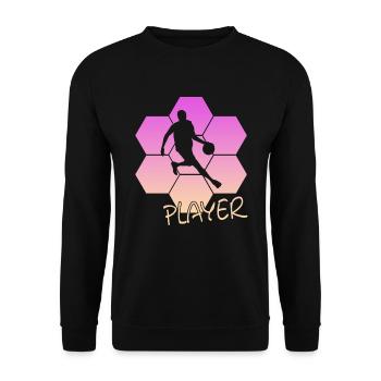 Basketball - Unisex Pullover - Schwarz - Vorne - Alina (178cm) & Michal (187cm)