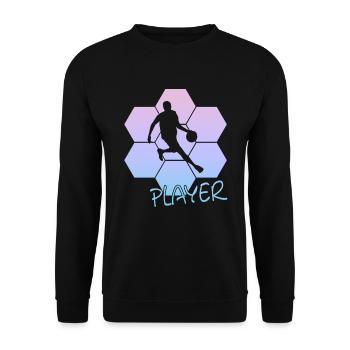 Basketball - Unisex Pullover - Schwarz - Vorne - Alina (178cm) & Michal (187cm)