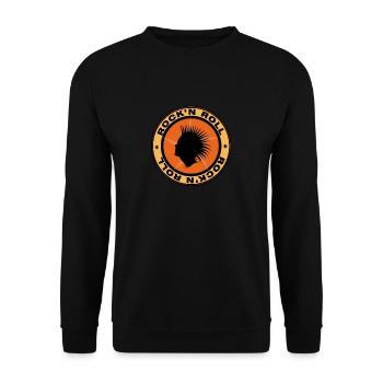 Rouleau Rockabilly - Sweat-shirt Unisexe - noir - Devant - Alina (178cm) & Michal (187cm)