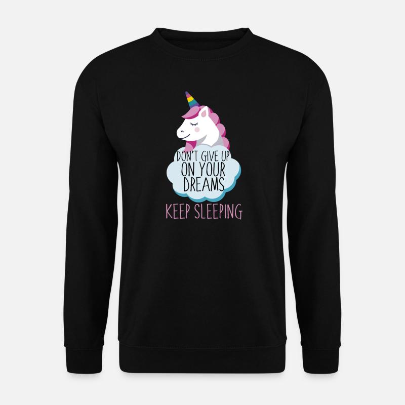 Keep Sleeping - Unisex Pullover - Schwarz