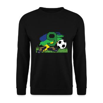 9. Geburtstag Jungs Birthday Geschenk 9 Jahre - Unisex Pullover - Schwarz - Vorne - Alina (178cm) & Michal (187cm)