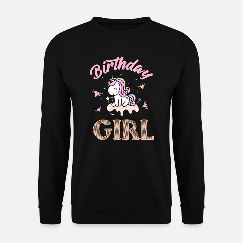Birthday Girl Geburtstag mädchen Geburtstagsparty - Unisex Pullover - Schwarz