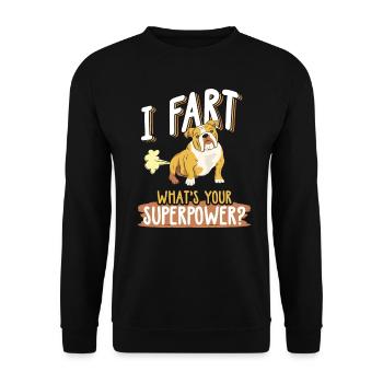 Bulldog French Bulldog propriétaire de chien - Sweat-shirt Unisexe - noir - Devant - Alina (178cm) & Michal (187cm)