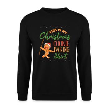 Weihnachten Weihnachtsgeschenk Ugly Christmas - Unisex Pullover - Schwarz - Vorne - Alina (178cm) & Michal (187cm)