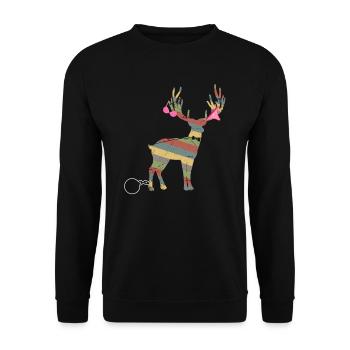 Junggesellenabschied Junggeselle Geschenkidee - Unisex Pullover - Schwarz - Vorne - Alina (178cm) & Michal (187cm)