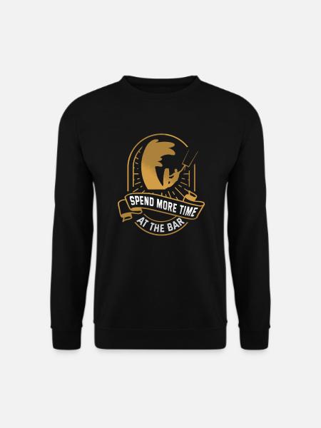 Kitesurfer Kitesurfen Kiteboarding Geschenk - Unisex Pullover - Schwarz
