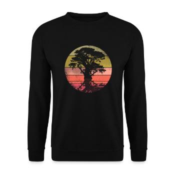 Méditation Yoga Spirituel Méditation Namaste - Sweat-shirt Unisexe - noir - Devant - Alina (178cm) & Michal (187cm)