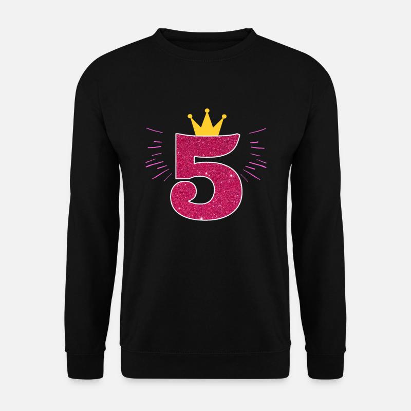 5. Geburtstag mädchen Birthday Geschenk 5 Jahre - Unisex Pullover - Schwarz