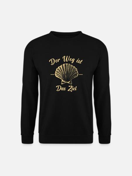 Pilgern Jakobsweg Jakobsmuschel Santiago Camino - Unisex Pullover - Schwarz