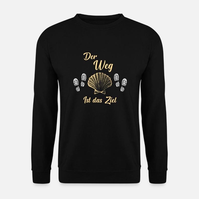 Pilgern Jakobsweg Jakobsmuschel Santiago Camino - Unisex Pullover - Schwarz